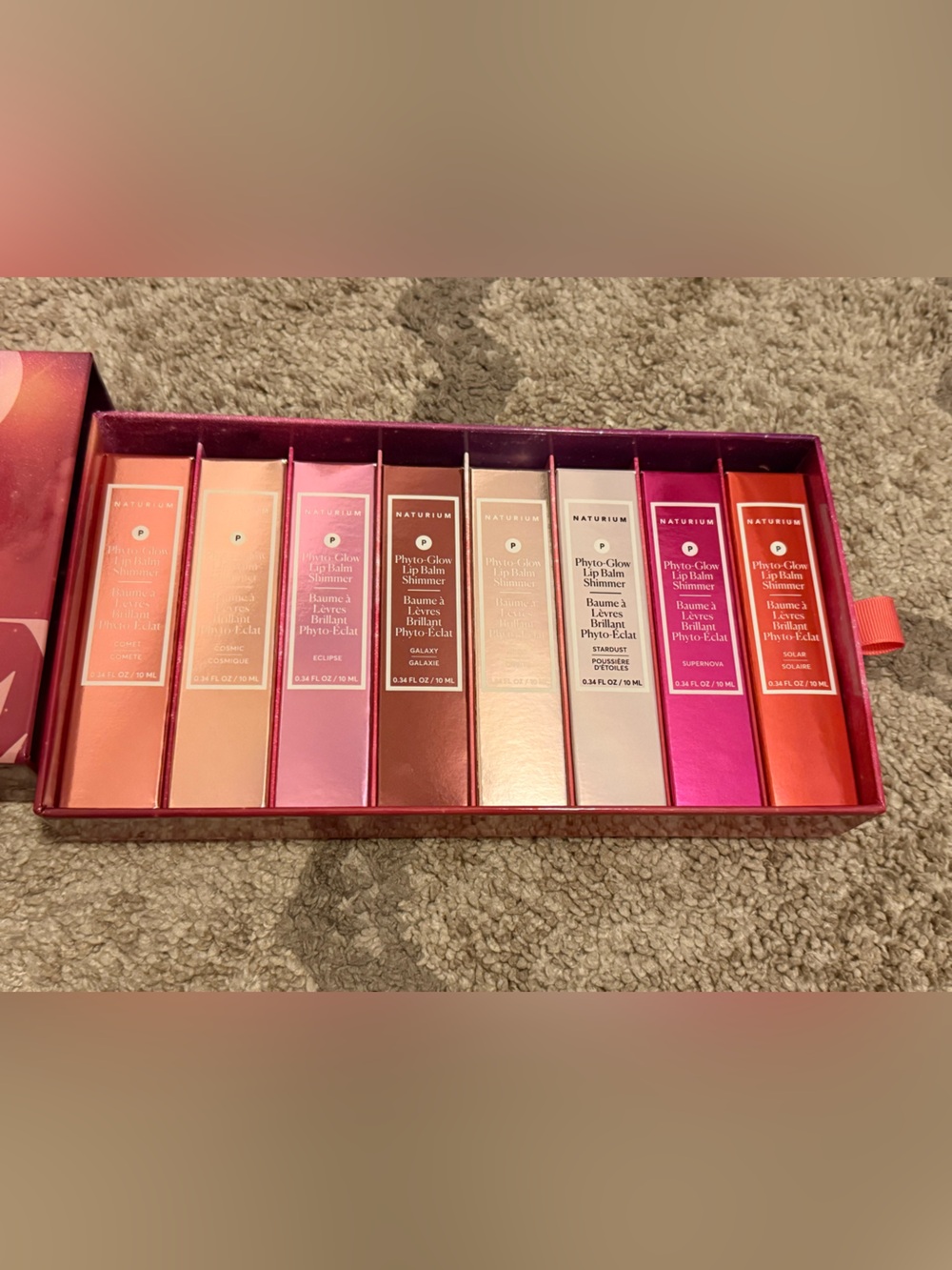 Naturium  Phyto-Glow Shimmer Lip Balm box set
